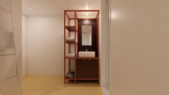 small house big door