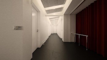 small house big door