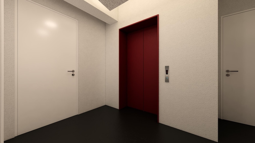 small house big door