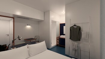 small house big door