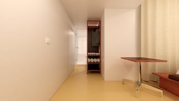 small house big door