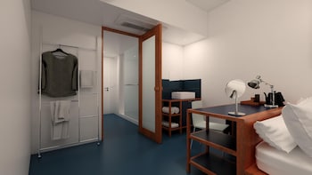 small house big door