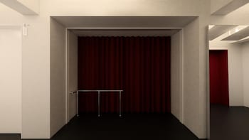 small house big door