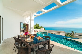 tropical sea view villa