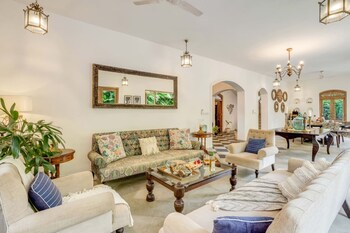 4bhk villa in siolim pool lush forest view