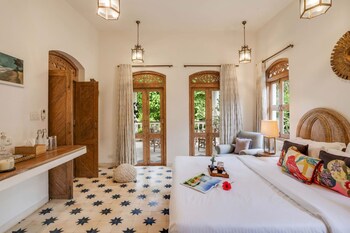 4bhk villa in siolim pool lush forest view