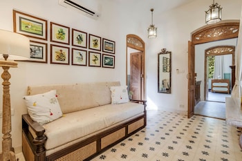 4bhk villa in siolim pool lush forest view