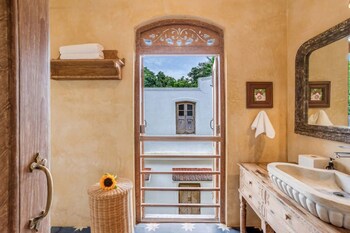 4bhk villa in siolim pool lush forest view