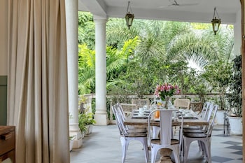 4bhk villa in siolim pool lush forest view