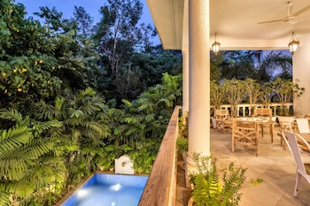 4bhk villa in siolim pool lush forest view