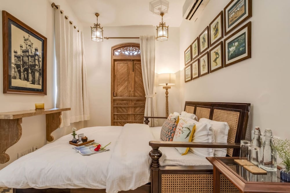 4bhk villa in siolim pool lush forest view