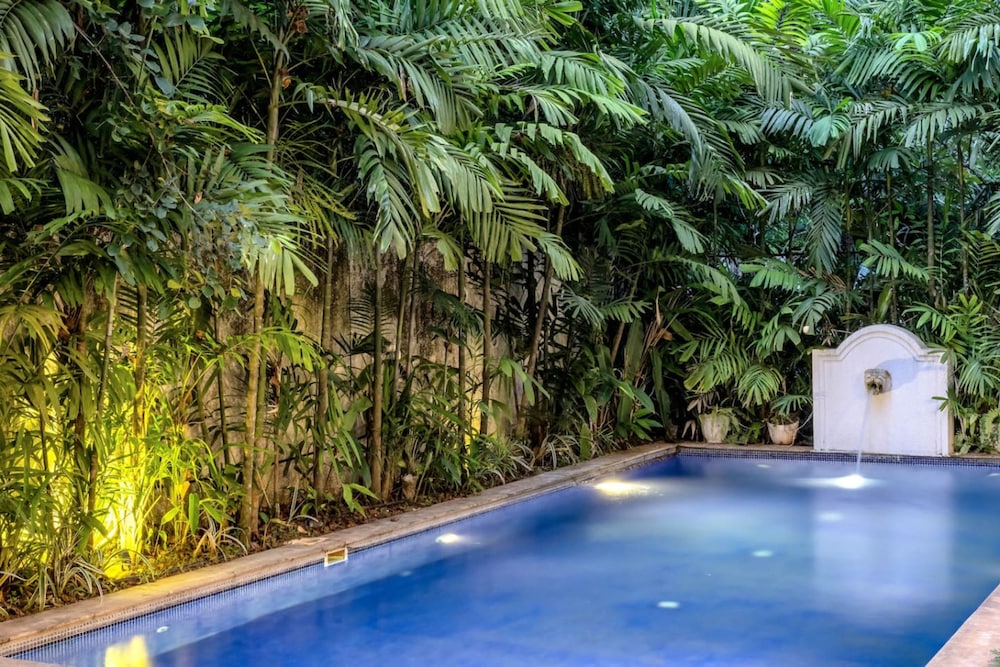 4bhk villa in siolim pool lush forest view