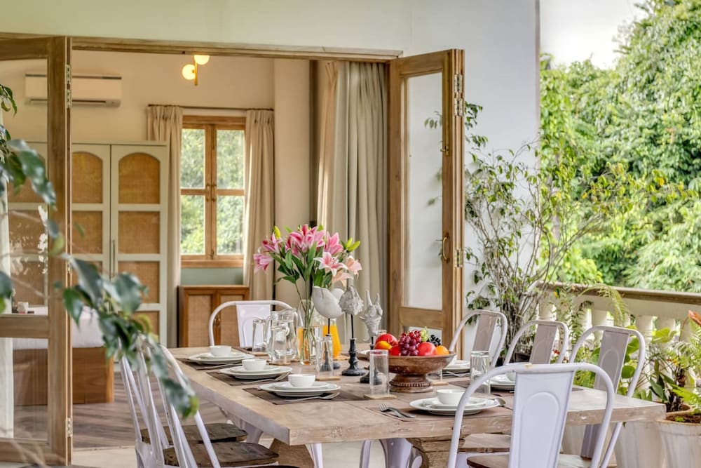 4bhk villa in siolim pool lush forest view