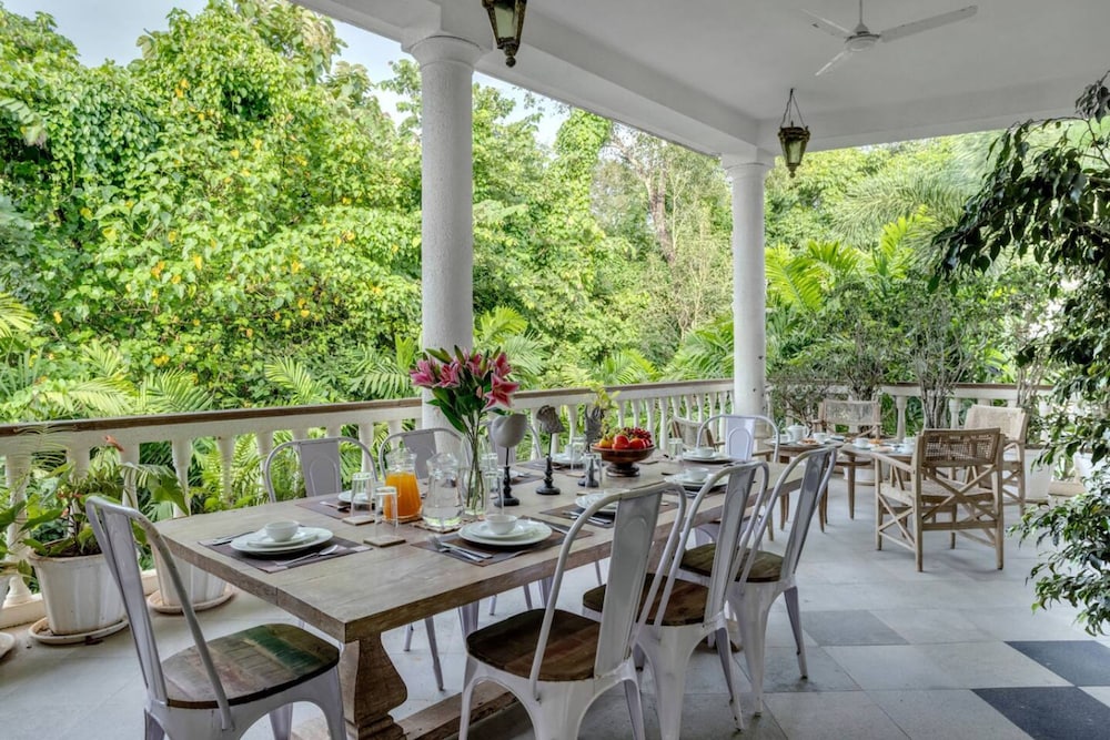 4bhk villa in siolim pool lush forest view