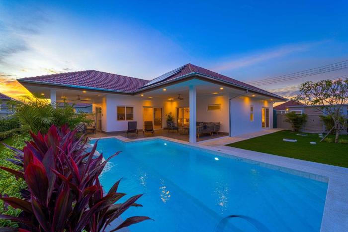 new private pool villa with 3br mv77