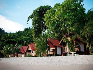 white sand beach resort