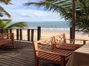 white sand beach resort