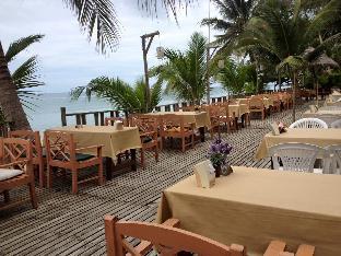 white sand beach resort