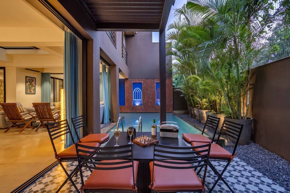 the chai villa lux 3bhk nr anjuna vagator beach