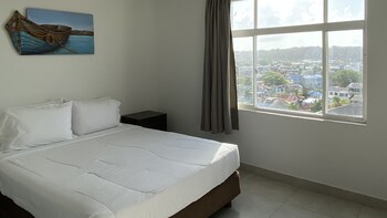 hotel on vacation blue tone
