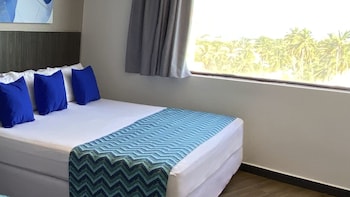 hotel on vacation blue tone