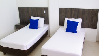 hotel on vacation blue tone