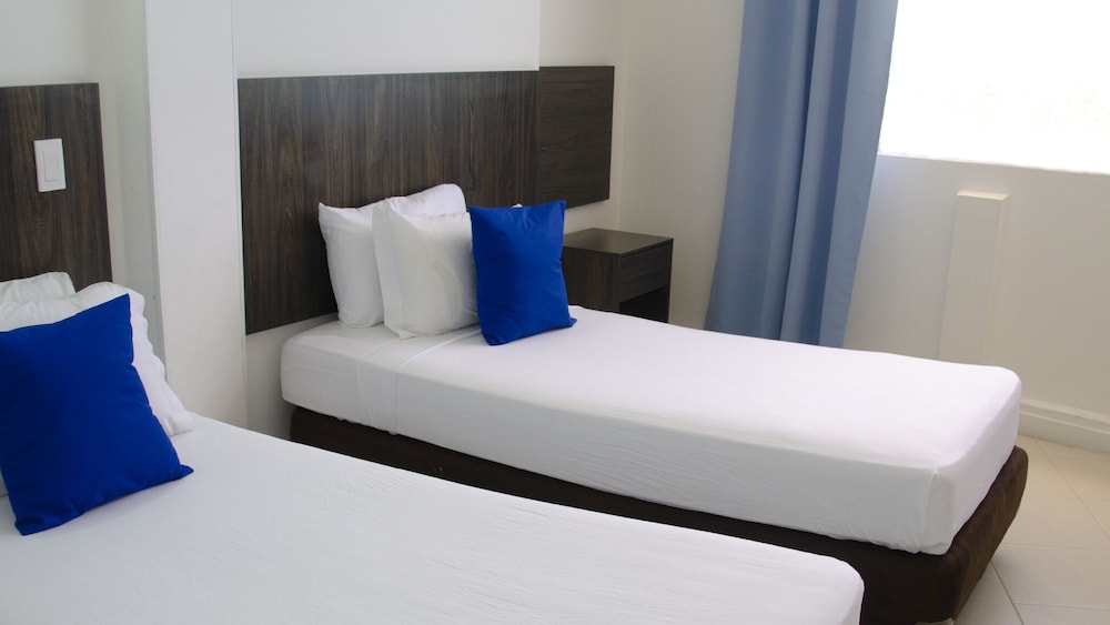 hotel on vacation blue tone