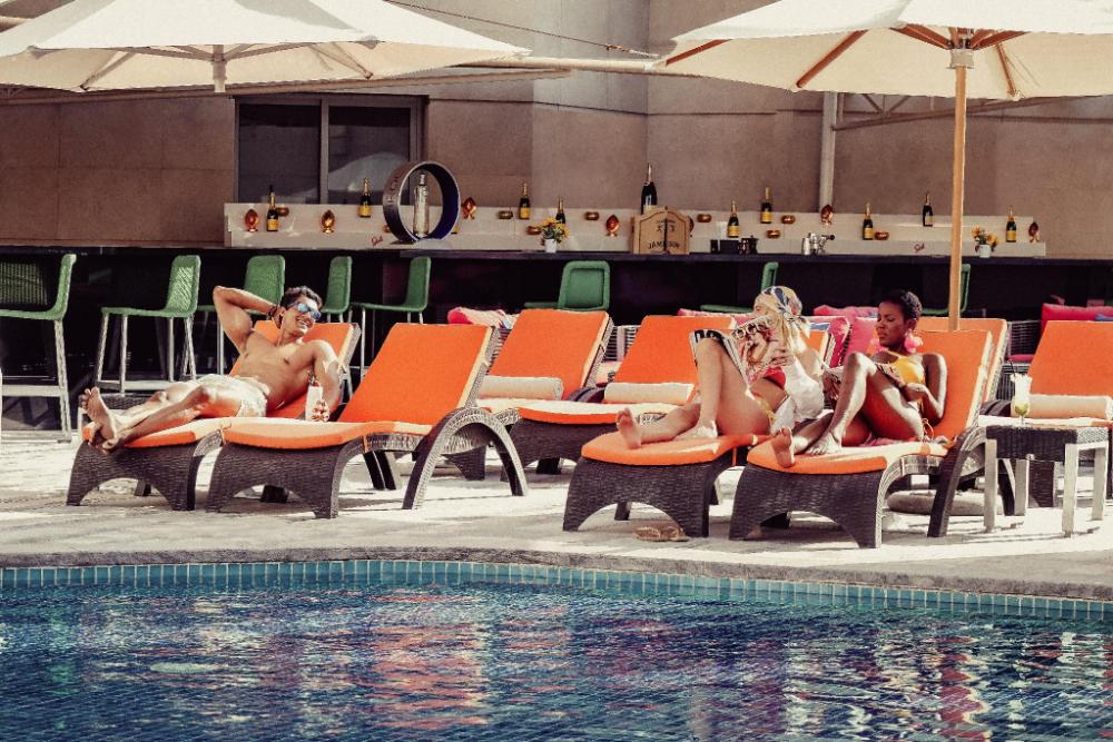 v hotel dubai curio collection by hilton