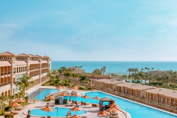 coral sea beach and aqua park