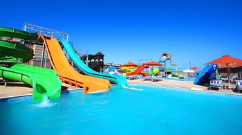 coral sea beach and aqua park