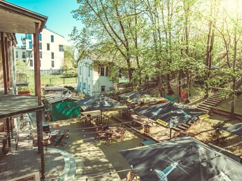 downtown forest hostel and camping