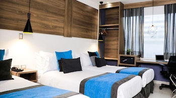 hotel blue concept