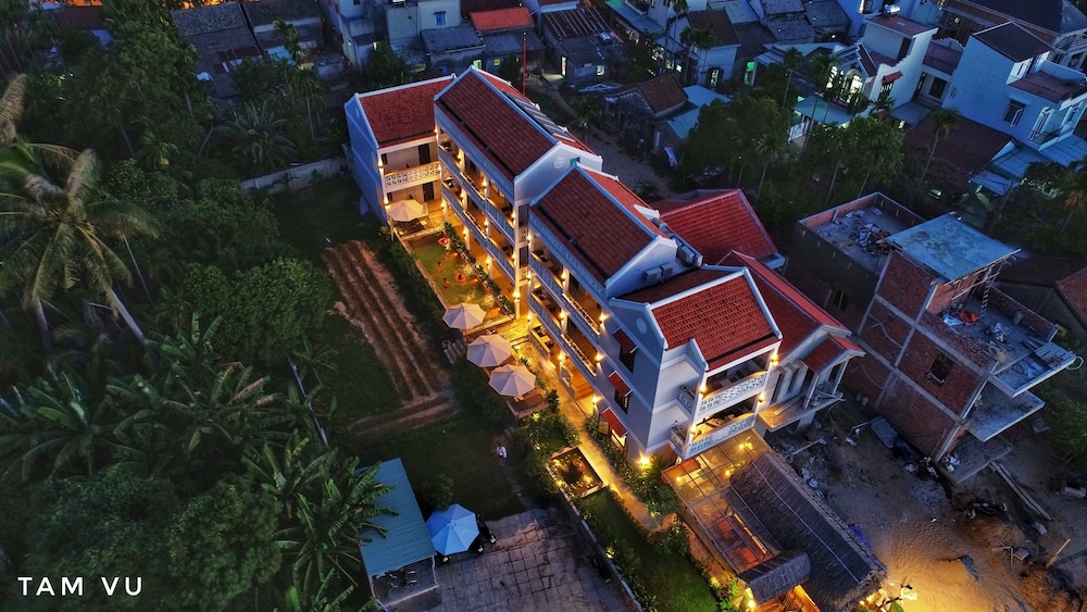 green grass land villa