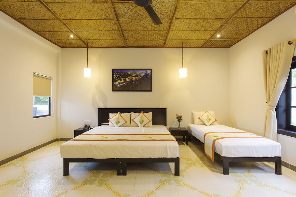 green grass land villa