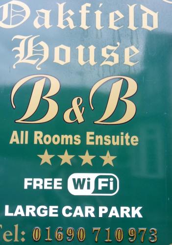 oakfield house bed and breakfast