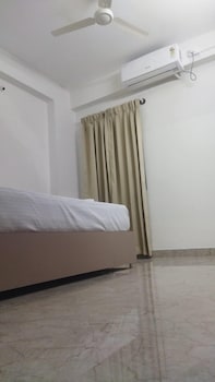 white stone apartments