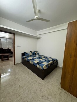 white stone apartments