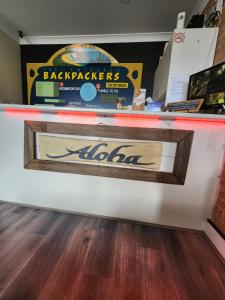 the entrance backpackers hostel