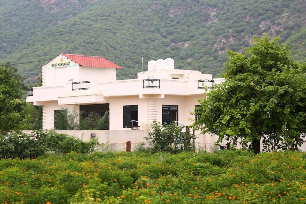 winter mountain resort