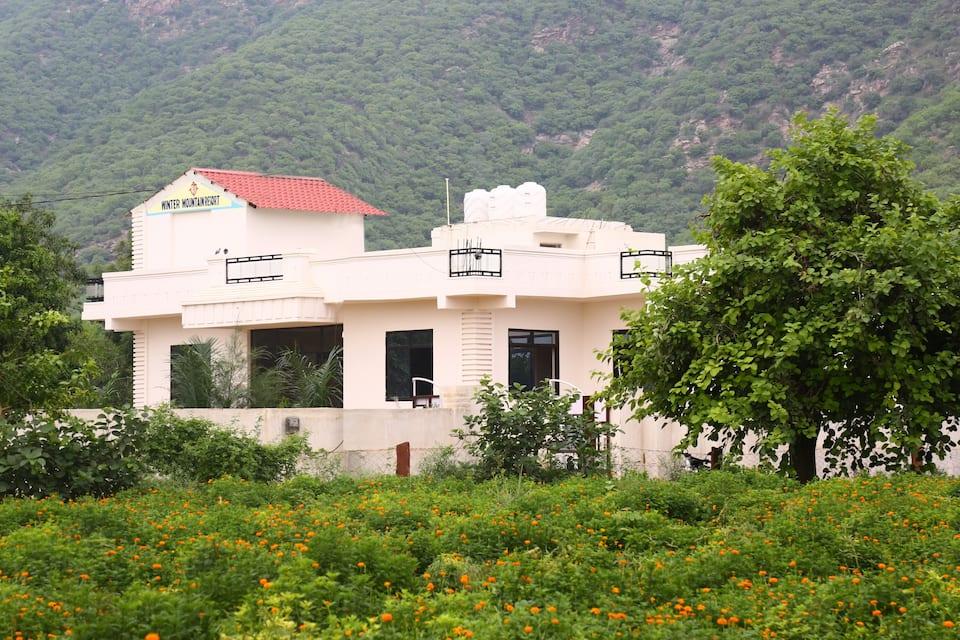 winter mountain resort