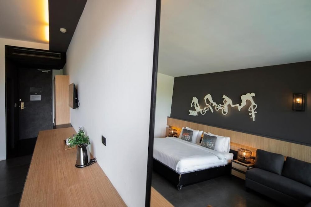 the velos hotel and bmx pump track