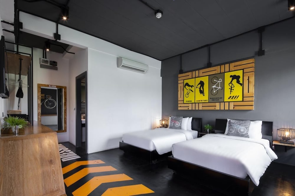 the velos hotel and bmx pump track