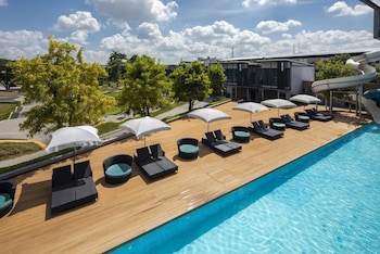 the velos hotel and bmx pump track