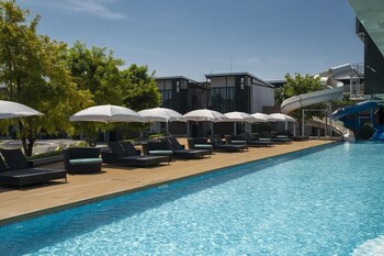 the velos hotel and bmx pump track