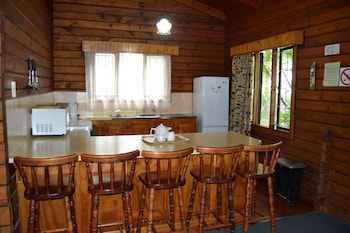 log cabin and settlers village