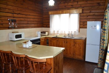 log cabin and settlers village