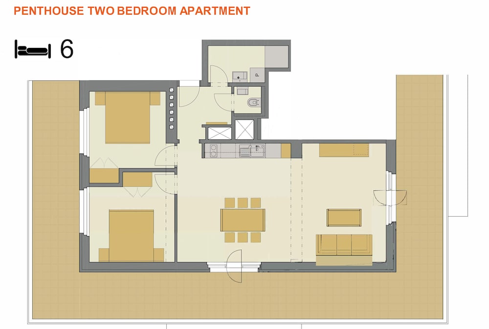 downtown suites belohorska
