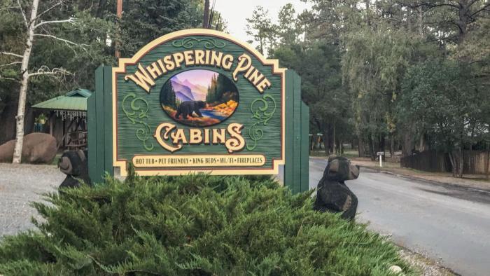 whispering pine cabins