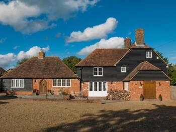 green farmhouse