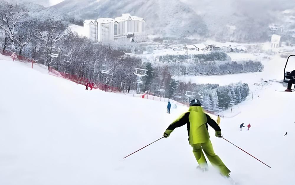 green and blue hotel